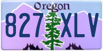 OR license plate 827XLV
