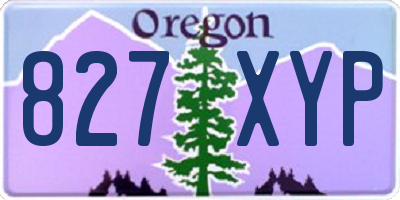 OR license plate 827XYP