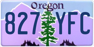 OR license plate 827YFC