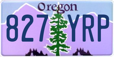 OR license plate 827YRP