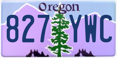 OR license plate 827YWC