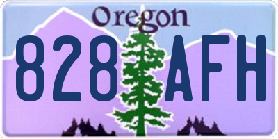 OR license plate 828AFH