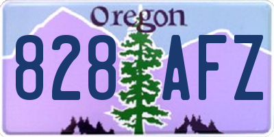 OR license plate 828AFZ
