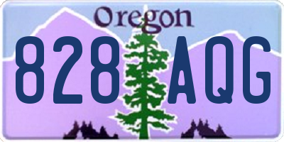 OR license plate 828AQG