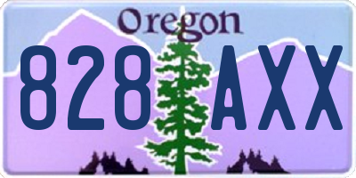 OR license plate 828AXX
