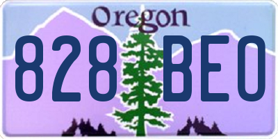 OR license plate 828BEO