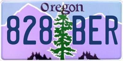 OR license plate 828BER