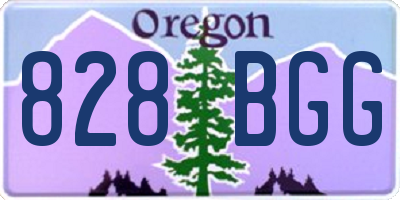 OR license plate 828BGG