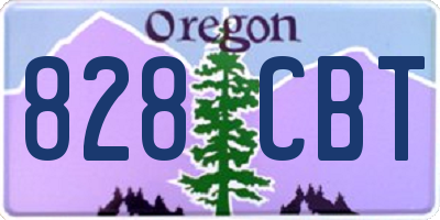 OR license plate 828CBT