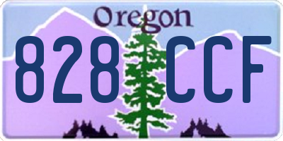OR license plate 828CCF
