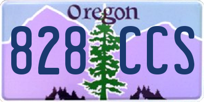 OR license plate 828CCS