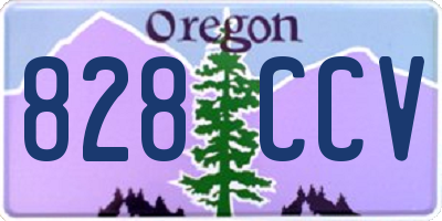 OR license plate 828CCV