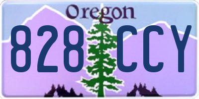 OR license plate 828CCY