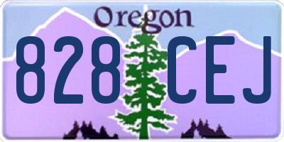 OR license plate 828CEJ