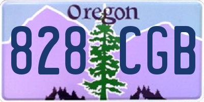 OR license plate 828CGB