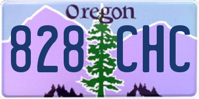 OR license plate 828CHC