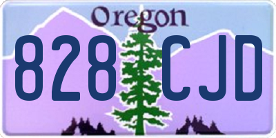 OR license plate 828CJD