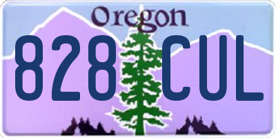 OR license plate 828CUL