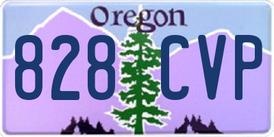 OR license plate 828CVP