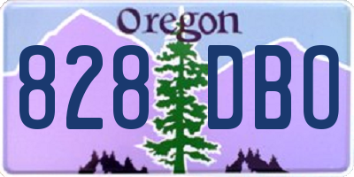 OR license plate 828DBO