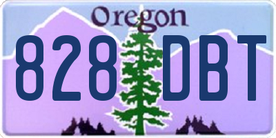 OR license plate 828DBT