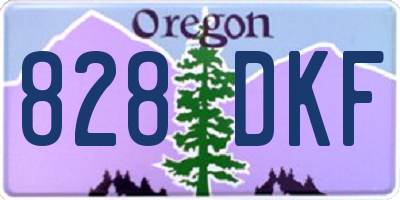 OR license plate 828DKF