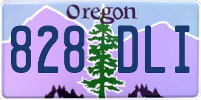 OR license plate 828DLI