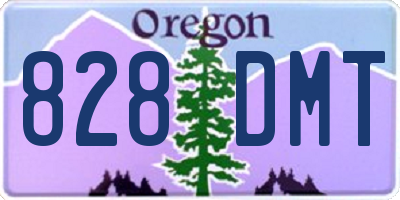 OR license plate 828DMT