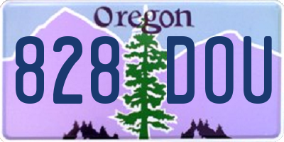 OR license plate 828DOU