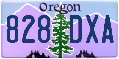 OR license plate 828DXA