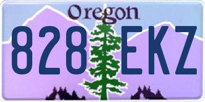 OR license plate 828EKZ