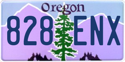 OR license plate 828ENX