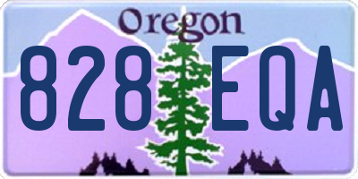 OR license plate 828EQA