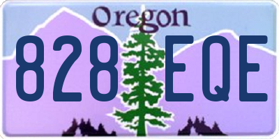 OR license plate 828EQE