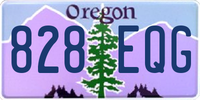 OR license plate 828EQG
