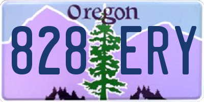 OR license plate 828ERY