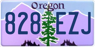 OR license plate 828EZJ