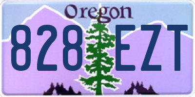 OR license plate 828EZT