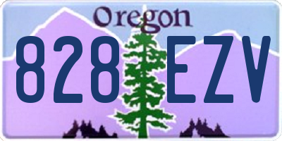 OR license plate 828EZV