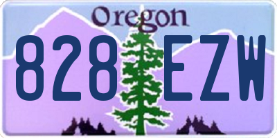 OR license plate 828EZW