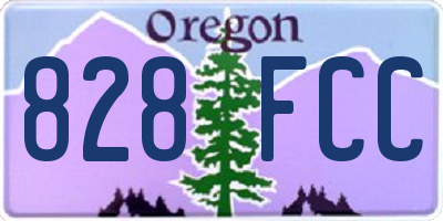 OR license plate 828FCC
