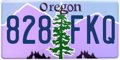OR license plate 828FKQ