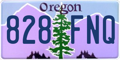 OR license plate 828FNQ
