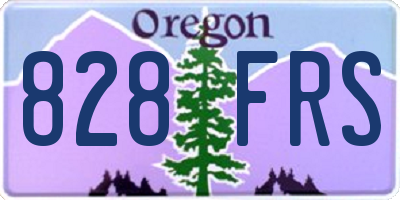 OR license plate 828FRS