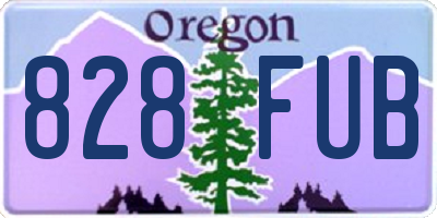 OR license plate 828FUB