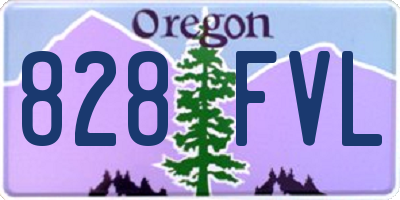 OR license plate 828FVL