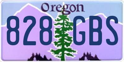 OR license plate 828GBS
