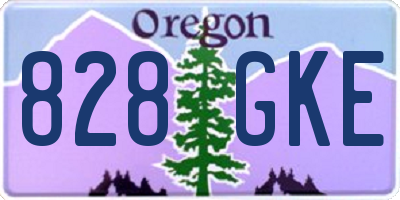 OR license plate 828GKE