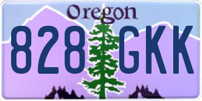 OR license plate 828GKK