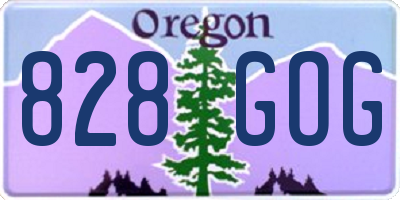 OR license plate 828GOG
